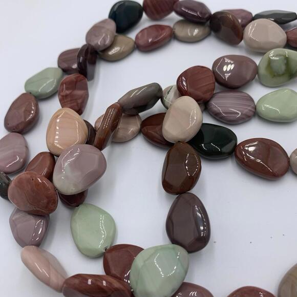 New Old Stock Jay King DTR Multi Color Jasper Sterling Silver 3 Strand Necklace - Picture 9 of 9